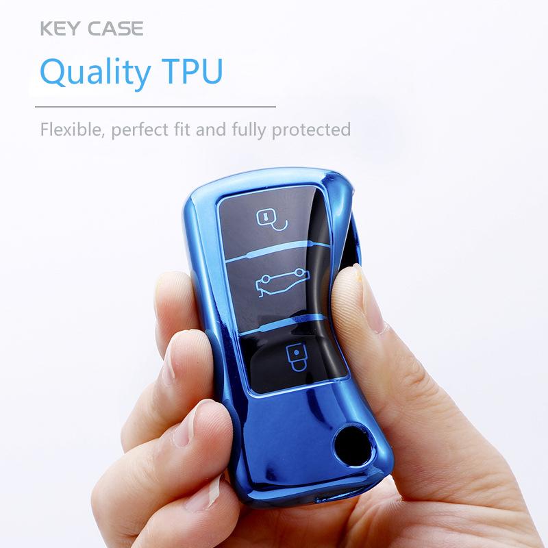 TPU Car Key Cover Car Key Full Case Protection Key Bag for VW Volkswagen Polo Tiguan Passat Golf Jetta Lavida Skoda Octavia