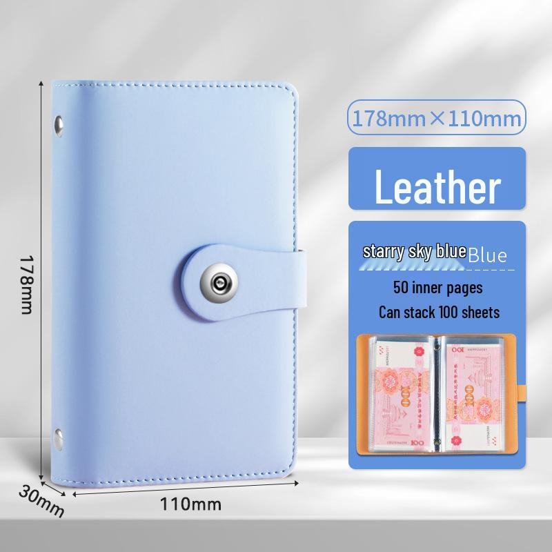 Münz- und Banknoten-Sammelalbum mit großer Kapazität und Logodruck