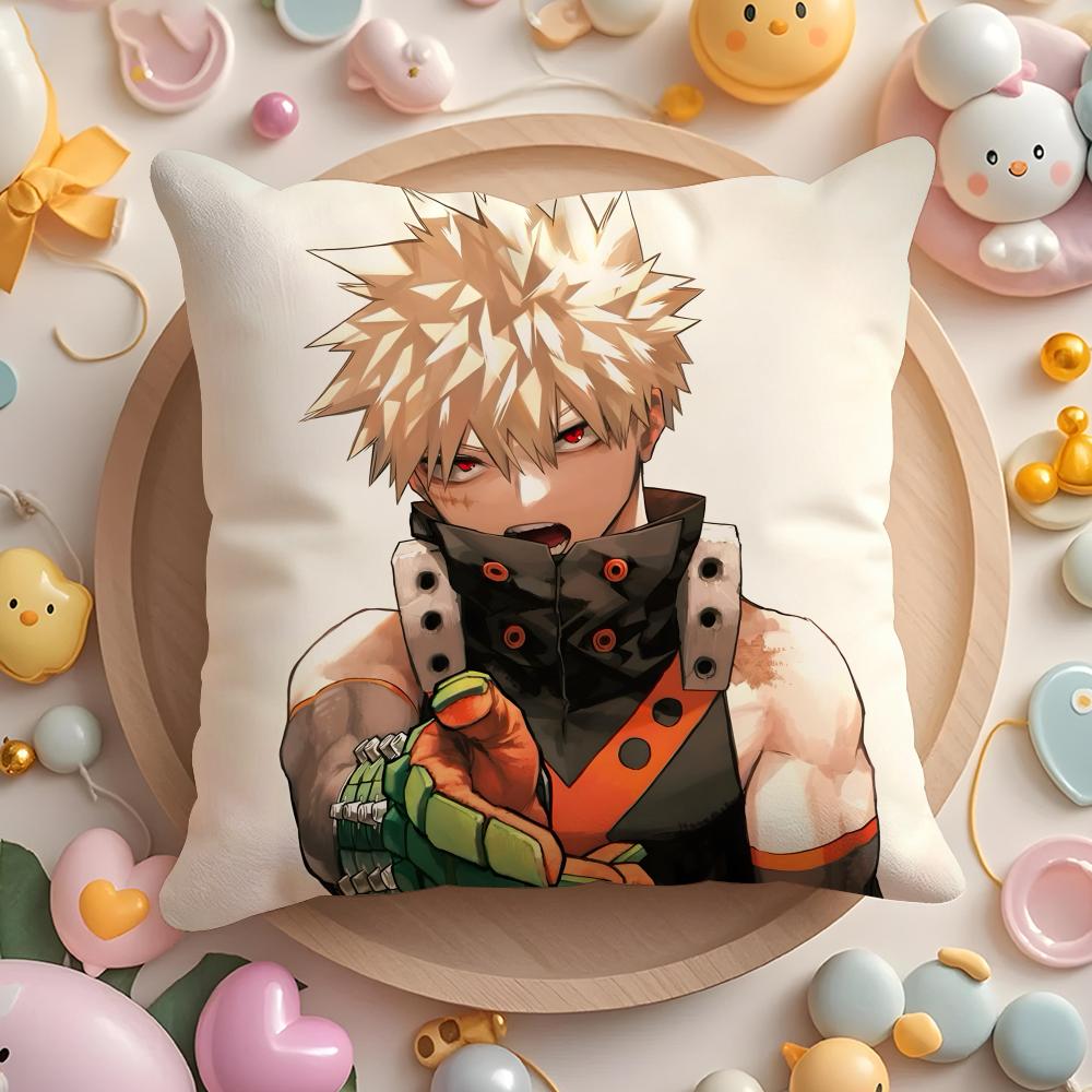 My H-Hero A-AcademiaS Cushion Cover Home & Car Multi-Scene Pillow Cover - Reversible, Soft & Durable for Daily Use