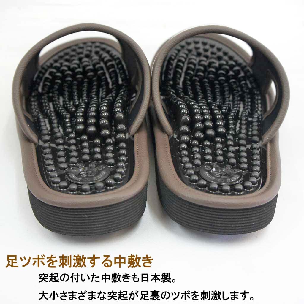 Kobo Slippers by Leure Healthy Size Up to Made in Foot Pressure Gray [Hakihaki - CREO] Sandals, 3L, 28.5cm, Jumbo, Japan, Points,