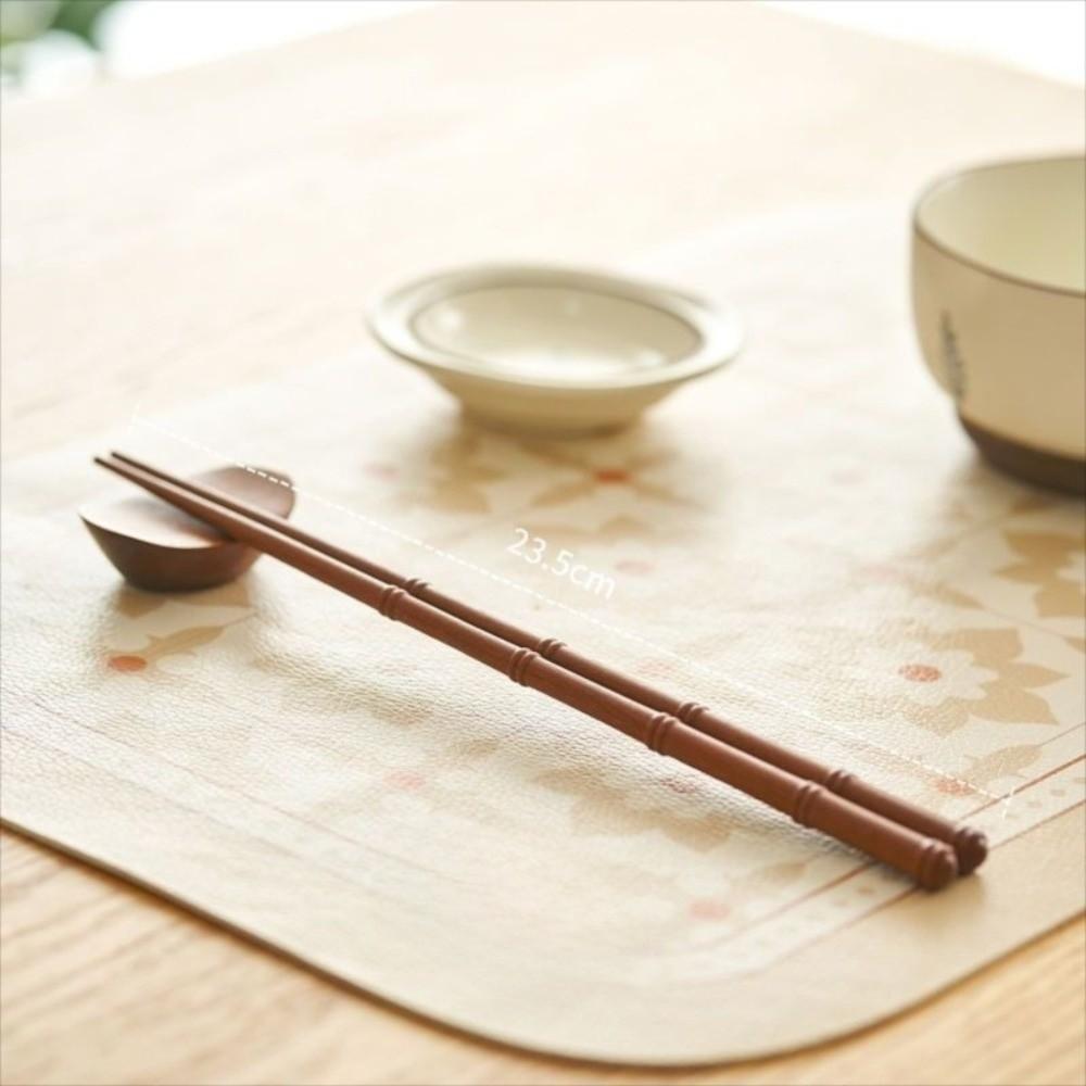 1 Par Hashis de Madeira de Cor Sólida Estilo Japonês Hashis Pontiagudos Hashis de Sushi de Alta Qualidade