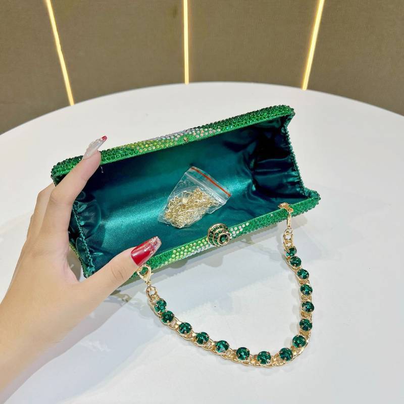 Womens Designer Clutch Bag With Sparkling Rhinestones For Wedding And Party Events