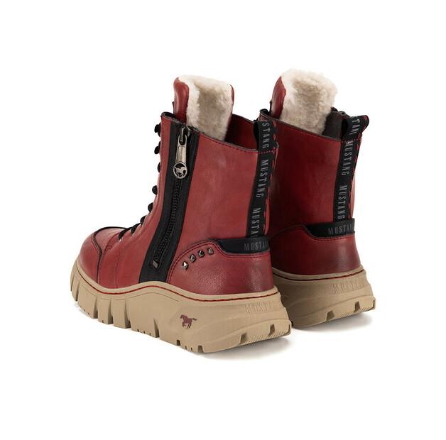 Mustang 1499-602-5 Red Ankle Boots