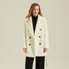 Winter Cashmere Coat, Brushed Fleece, CEID Coat, Single-sided Cashmere, Petite Double-breasted 101801 Woolen Coat