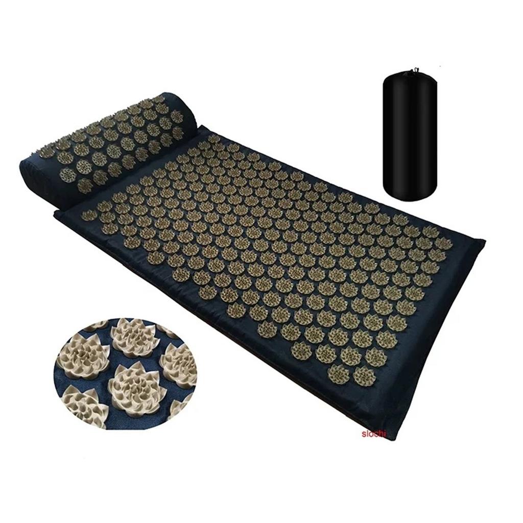 Lotus acupoint massage, Lotus spinal cushion, Yoga pillow, Foot cushion, Back and shoulder massage, Relaxation and leisure, Sand base cushion, Gift