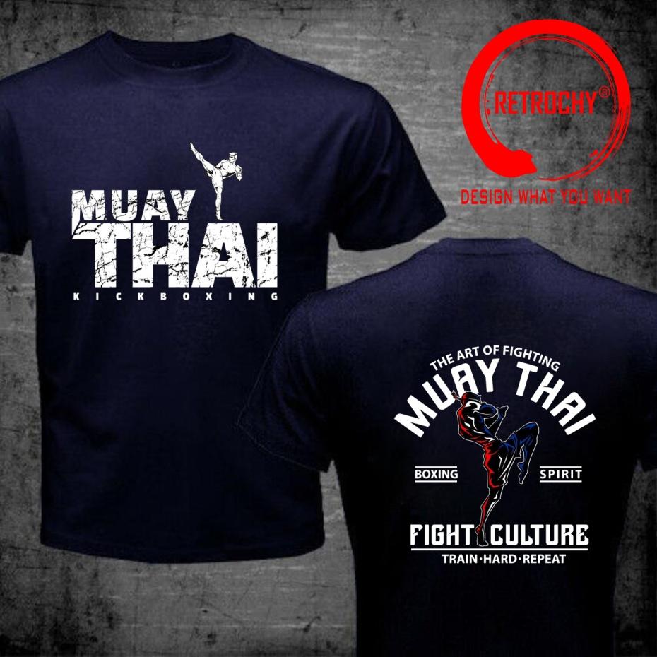 Funny Design Muay Thai Kickboxing Fighter Shirt Unisex Fashion Trendy Casual Clothing Stylish Tops Tee Shirt Leisure Tshirt Unisexs