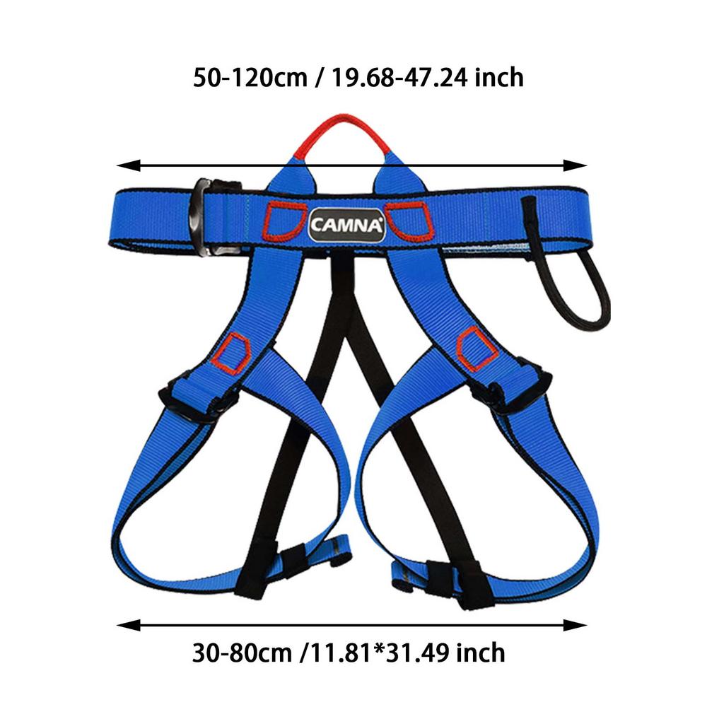 Harnais De Sécurité Avec Longe, Harnais Anti Chute, Baudrier Escalade Avec Support Ventral Epaissi Portante 100 Kg Pour Le Travail Aerien Les Hommes Grande Boucle 16 M 88661552