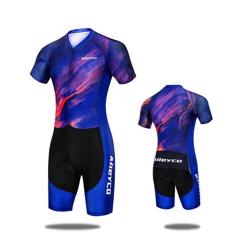 2024 Triathlon Suit MTB Short Sleeve Skinsuit Cycling Jersey Jumpsuit Racing Men's Tracksuit Clothing Bicycle Mountain Bike Wear