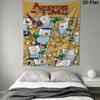 Adventure Time Pattern Home Decor Tapestry, Wall Hanging, Decorative RV Wall Cloth.XGT0914510