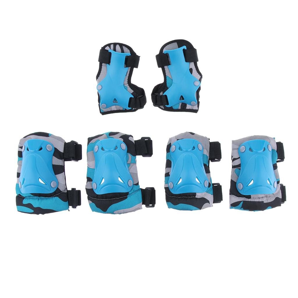 Kids Outdoor Sports Protective Gear Set Knee Elbow Hand Pads for Roller Skating Bicycle Scooter Children