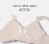 Seamless Wireless Push-Up Bra for Large Busts - Comfortable, Breathable, Lightweight with 4 Hooks