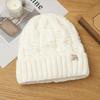 Autumn and winter hats women's fleece thickened rabbit fur knitted hats, ear protectors, warm wool hats, fashionable headgear hats