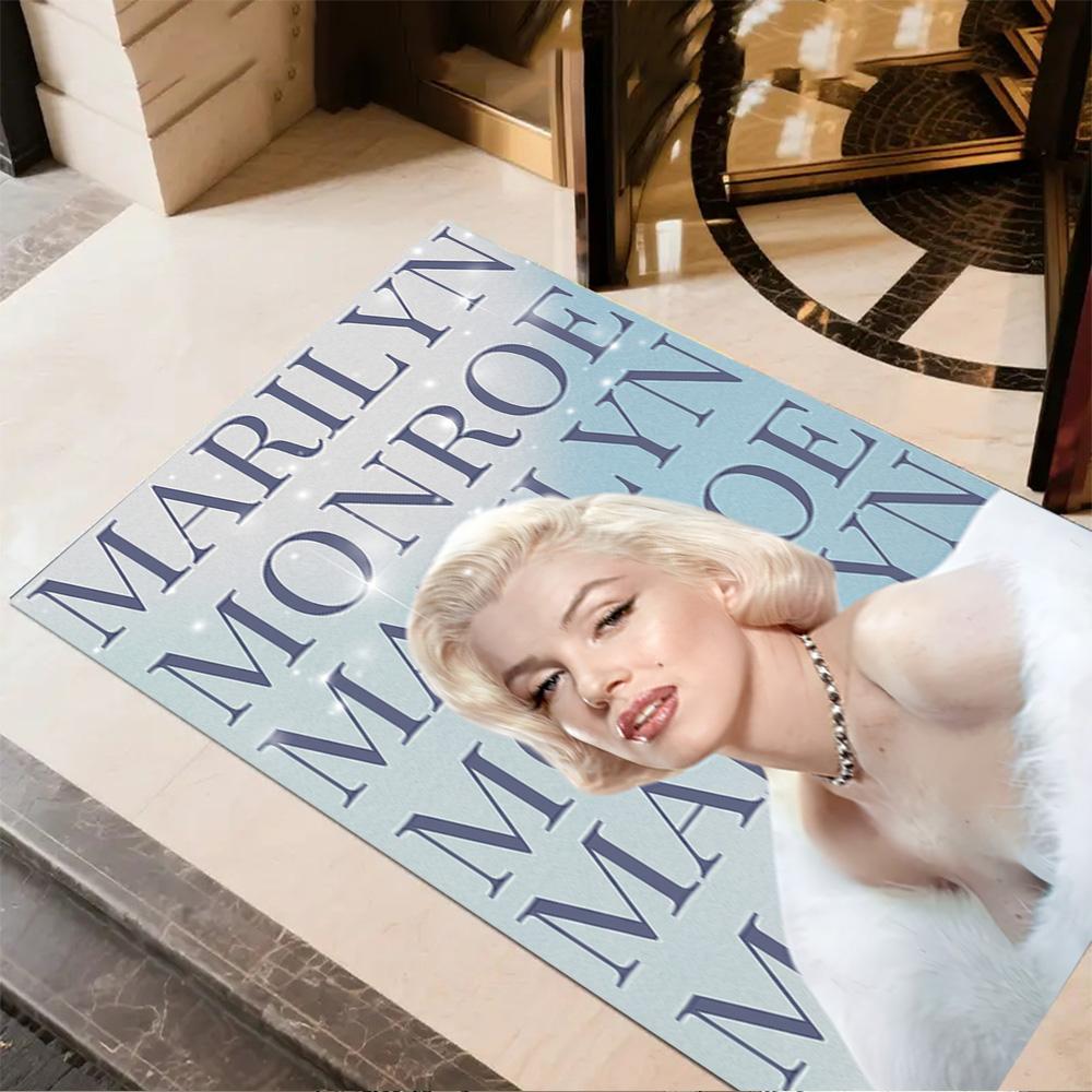 Tappeto da Pavimento Iconico di Marilyn Monroe Tappeto per Ufficio Adatto per Balcone Stanze dei Giochi Corridoio Ingresso Tappeto Antiscivolo Decorazione Ufficio Anime Regalo per Festival