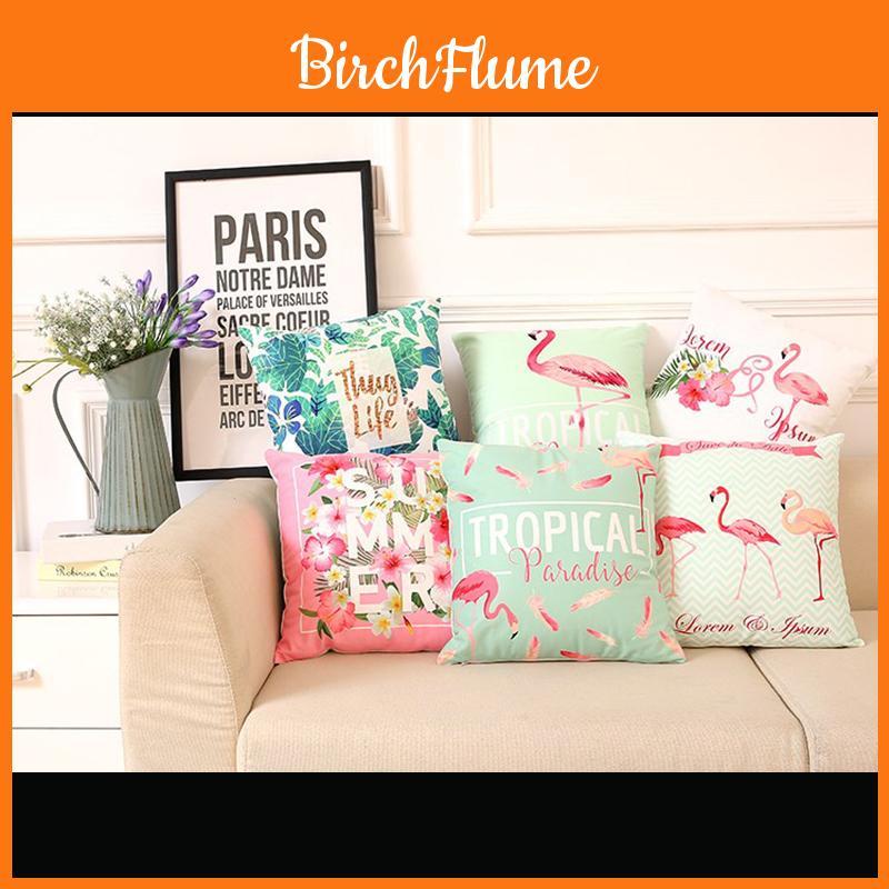 Elegant Flamingo Home Sofa Chair Decor Pillowcase With Classic Timeless Design