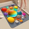 Colorful Stone Pattern Door Front Mat Decoration Home Bathroom Floor Mat