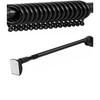 TIUKIEY Strong Tension Rod 130cm-300cm Telescopic Curtain Rod Over 2.5m Strong Load No Drilling Tension Rod 3m Black Load Capacity 15-50kg