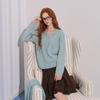 Sancai Women's Two-Way Scarf-Neck Knit Sweater