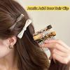 Teeth Acetic Acid Bow Hair Comb Fixed Combs Side Clip Cute Anti Slip Bangs Clip  Student