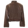 Giorgio Armani Python Pattern Genuine Leather Leather Jacket 38 Brown Women Used