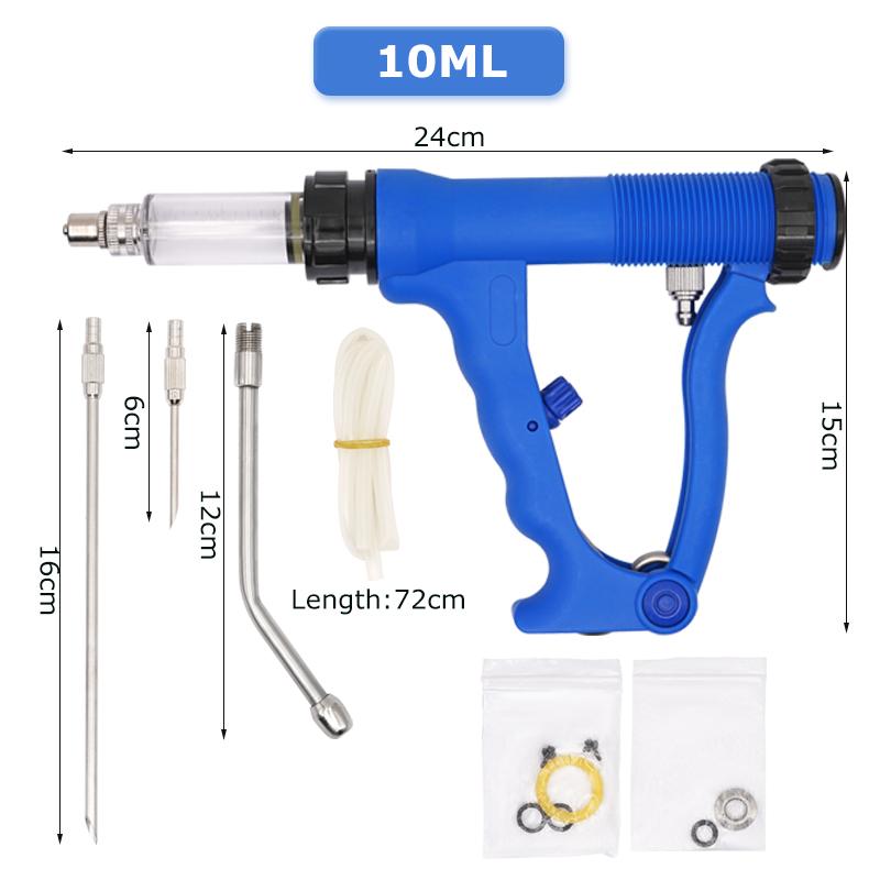 

Veterinary Metal Feeding Gun Medication Dispenser Cattle Sheep Pig Metal Irrigator Continuous Injector Farm Animal Drug Feeder