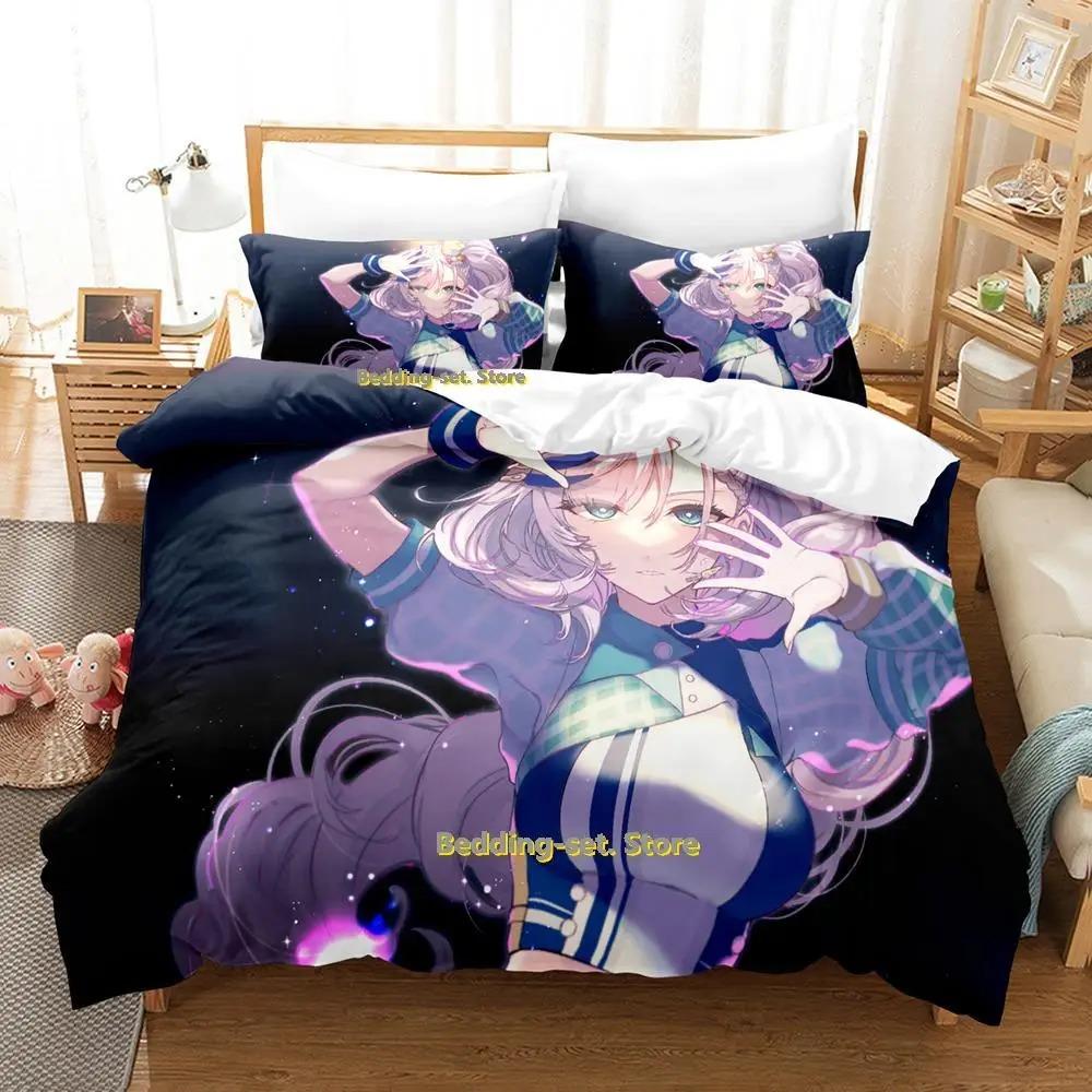 Comfortable Anime Print Bedding Set With Duvet Cover And Pillowcases Single Twin Full Queen King Sizes For Adults And Kids