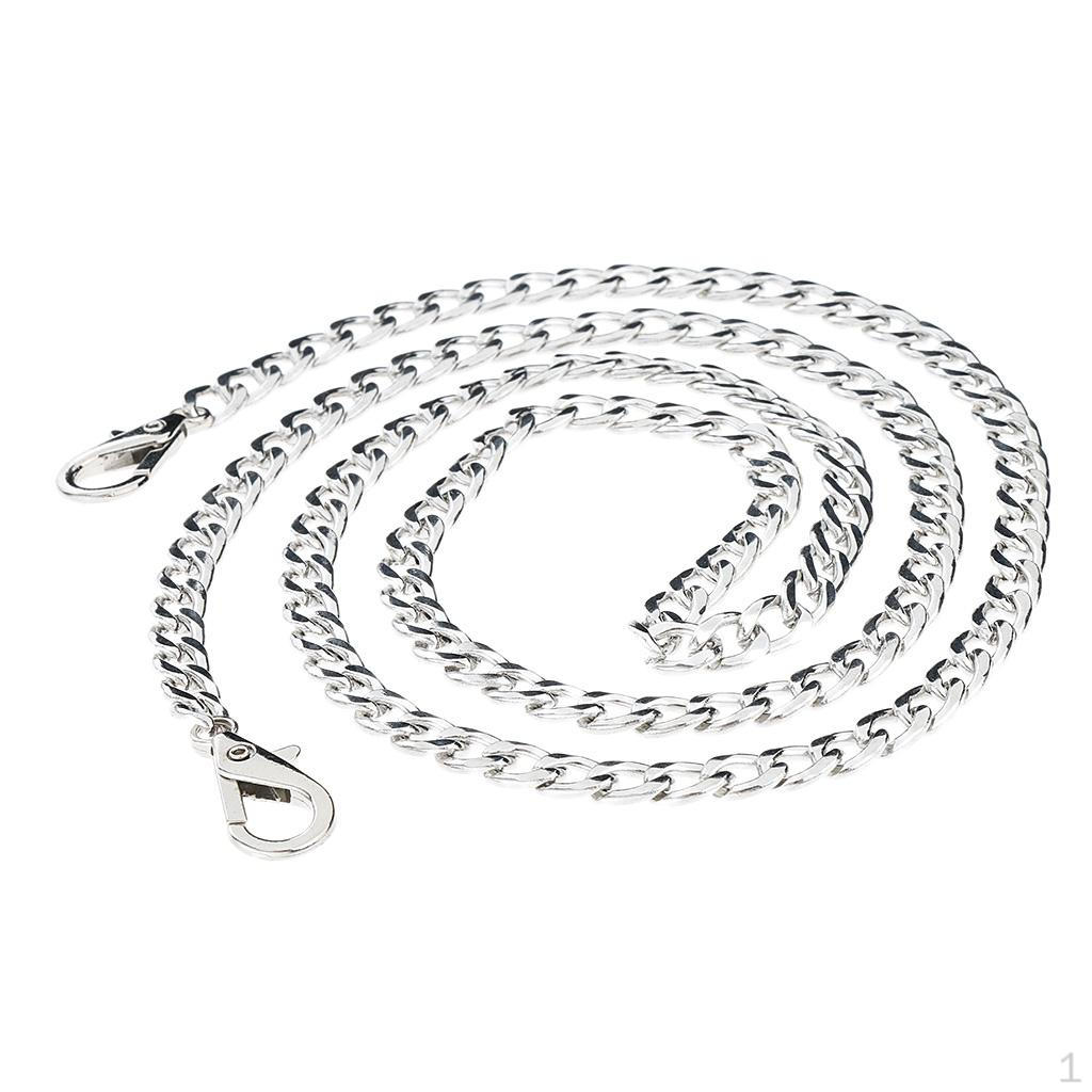 

Chain Strap Handle Handbag Replacement Silver2