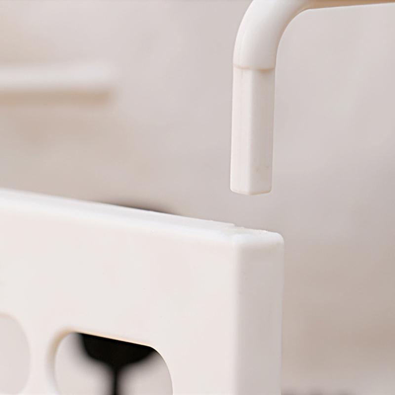 1PC Kitchen Shelf Cabinets Multifunctional Space Saving Stackable Sliding Rack Retractable Plastic Tableware 2 Colors