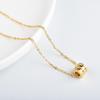 Korean Cold Style 24K Gold-Plated Clavicle Necklace – Titanium Steel Pendant Jewelry