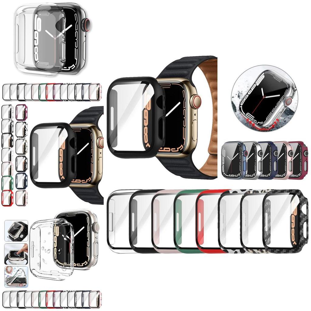 Durable Pc Case With Hd Clear Screen Protector For Apple Watch Protects Against Accidental Drops