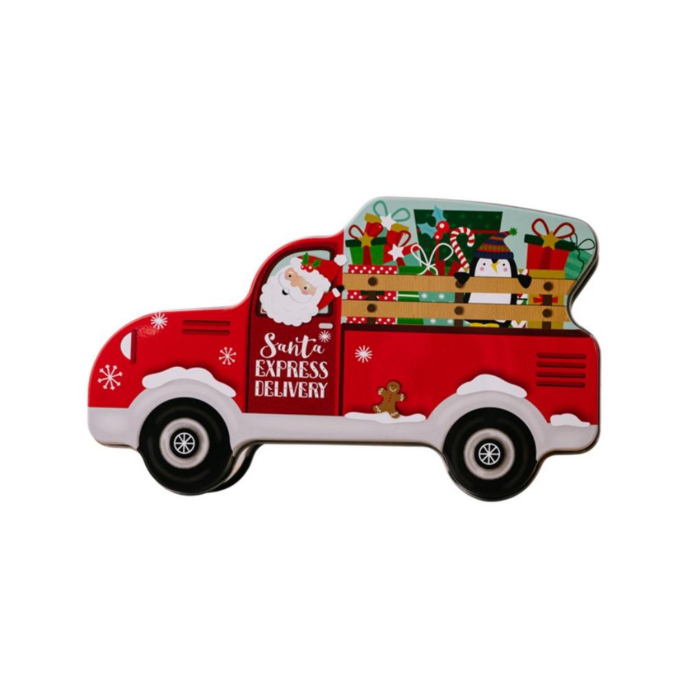 Sněhulák Vánoční bonboniéra Santa Claus Plechová dóza na sušenky Roztomilá plechová dóza na bonbony a sušenky Sváteční oslava