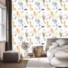 Watercolor Illustrated Animals Wallpaper for Living Room and Bedroom 50x1000