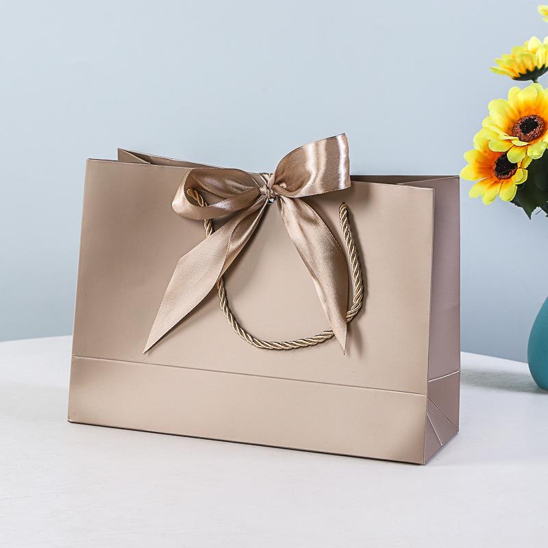 Gift, Cosmetic & Shopping Paper Bags with Bow Handles