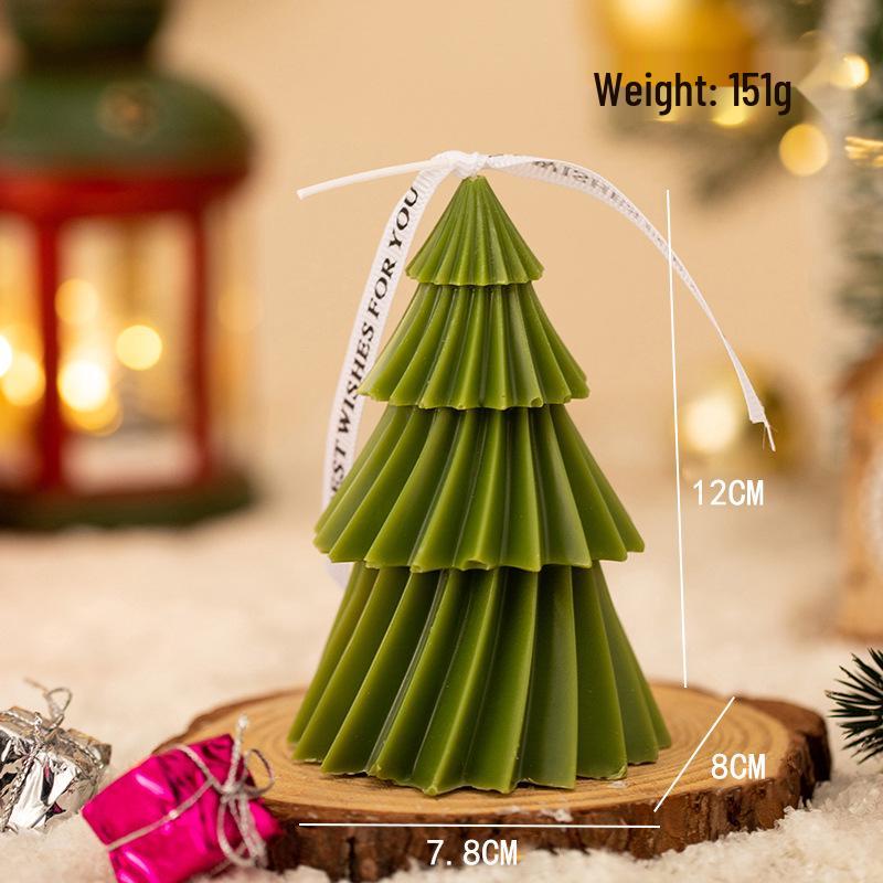 New Spiral Christmas Tree Scented Candle - Festive Souvenir & Creative Home Decor Prop