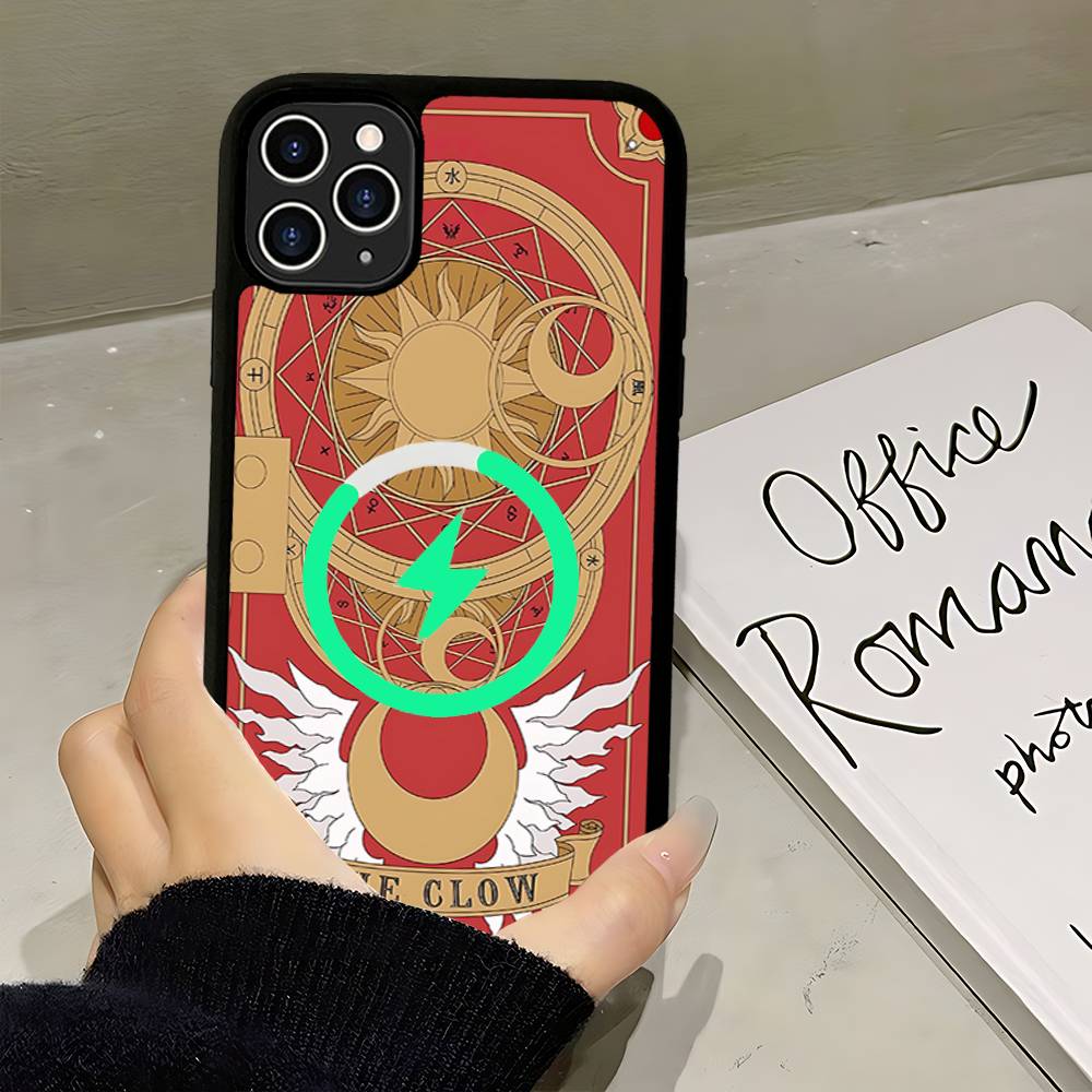 

Anime C-CardcaptorS S-Sakura For Magsafe Magnetic Phone Case Wireless PC+TPU For IPhone 11 12 13 14 15 16 17 Pro Max Plus iPhone 13pro max