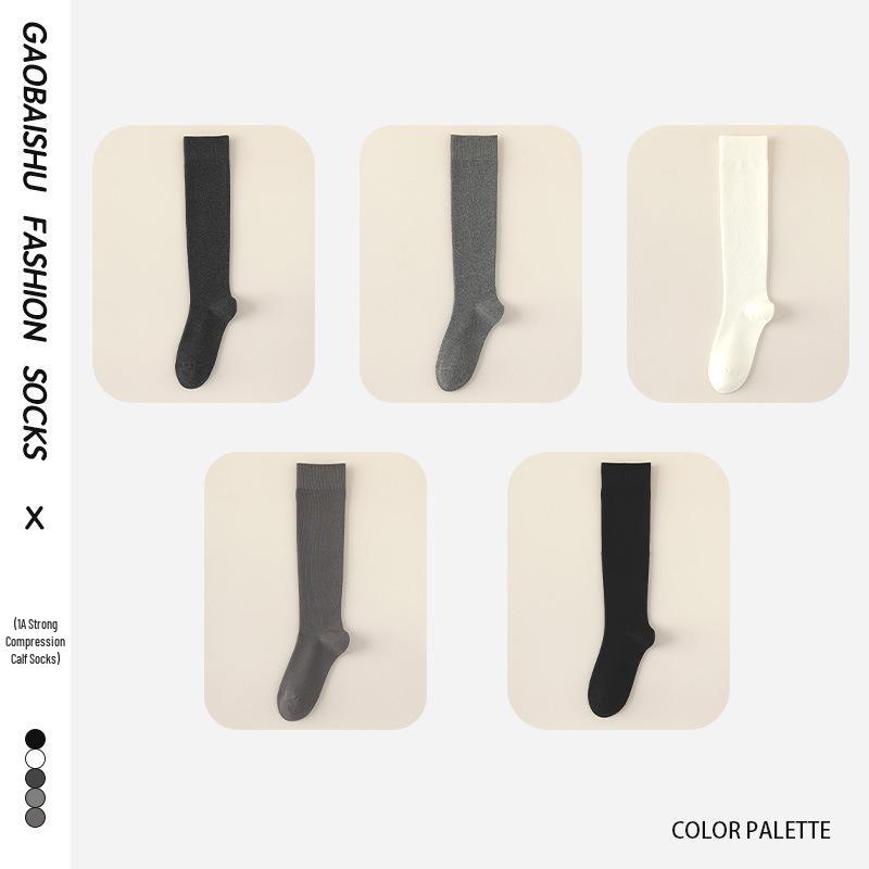 Women's Seamless Over-the-Knee Compression Socks, Antibacterial and Odor-Resistant for Autumn/Winter - Slimming Design