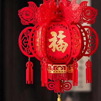 Chinese New Year Decorations 2026 Spring Festival Pendants Wall Hanging Ornament Traditional Chinese Festival Lanterns Decor
