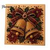 Relaxing Hobby for Adults Xmas Faux Pearl Painting Kit, Christmas 3D Art DIY Winter Scene Set Holiday Craft Project Adults, Festive Home Wall Decor