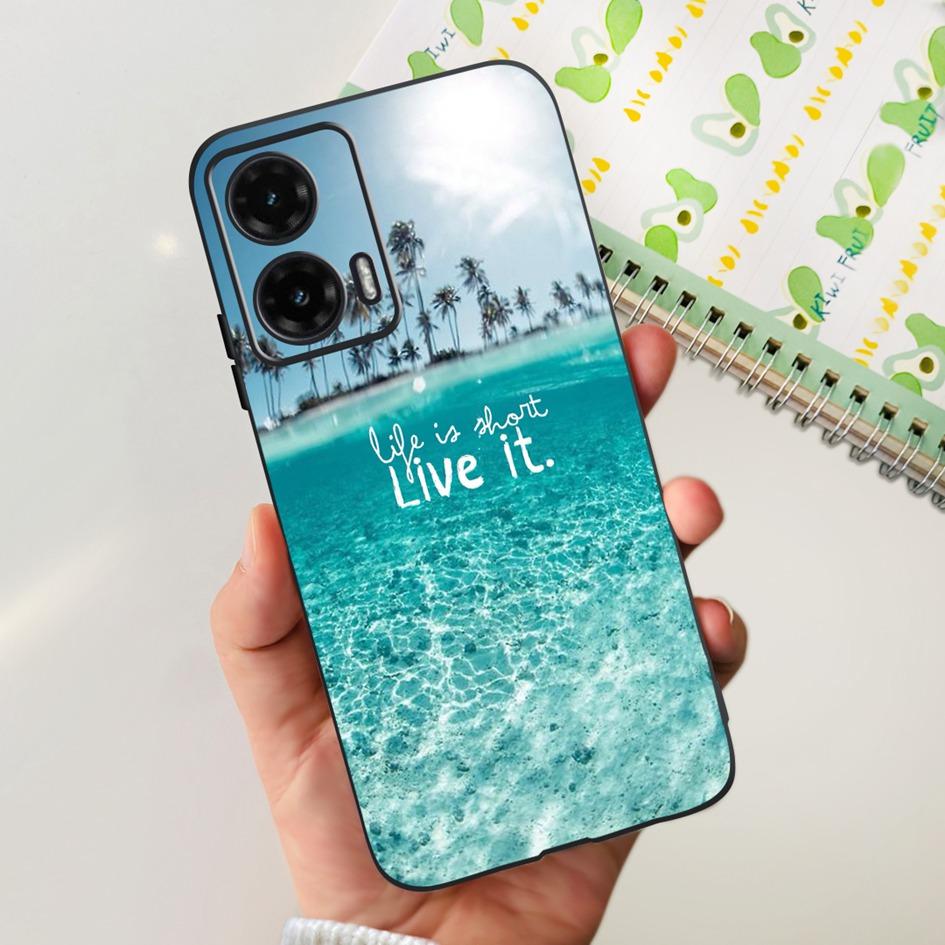 For Motorola Moto G35 5G Case 2024 Cute Cartoon Cat Butterfly Bumper Soft Silicone Phone Cases For MotoG35 G 35 Protective Cover