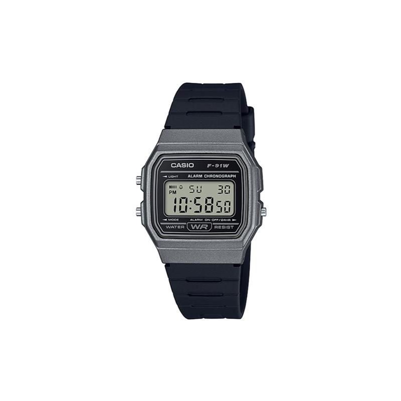 

Casio STANDARD series small square watch classic retro waterproof watch quartz movement resin strap Japanese and Korean watch men s watch F-91WM-1B чёрный