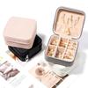 Portable Jewelry Storage Box Mini PU Leather Travel Organizer For Jewelry Bracelets Necklace Ring Earrings Gifts  Display Box