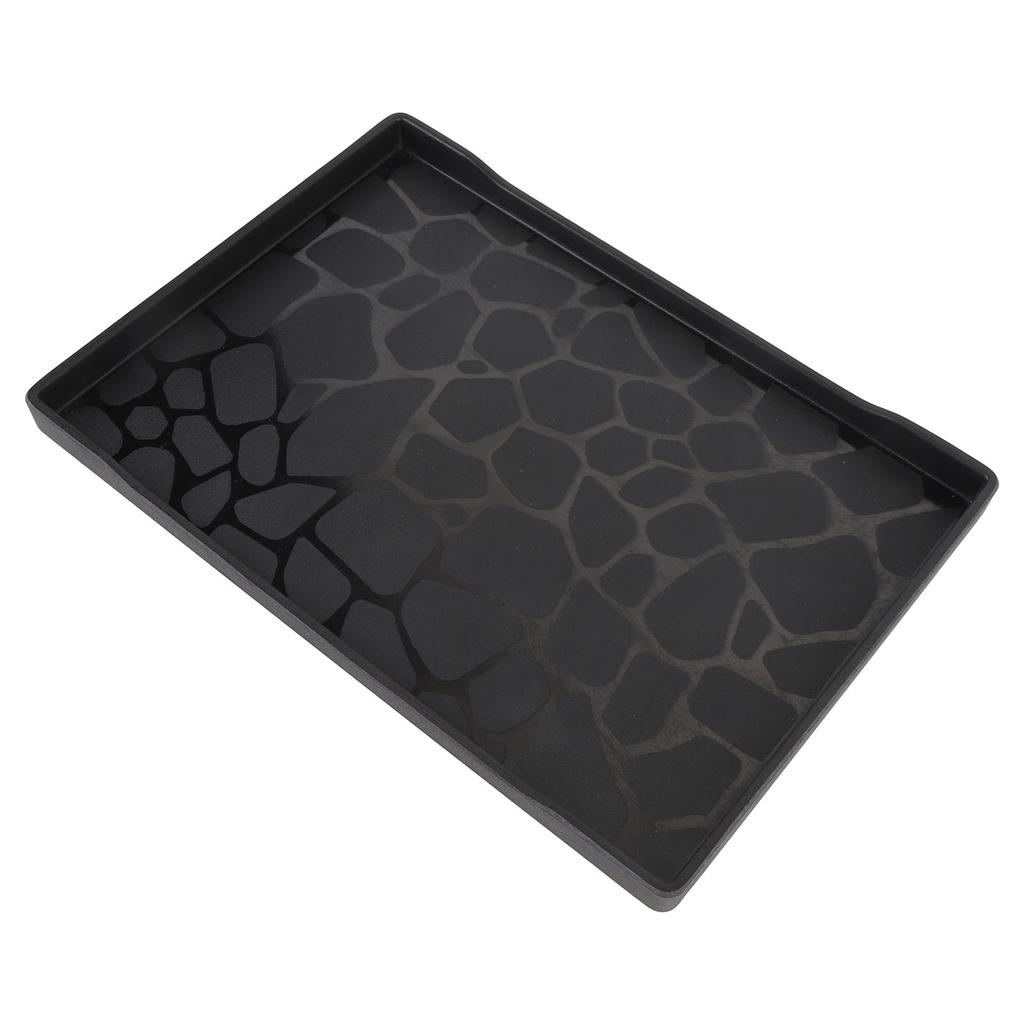Plastserveringsbricka 23x33 cm Stor Återanvändbar Rektangulär Festbricka för Teservis Frukt Efterrätter Serveringsbricka