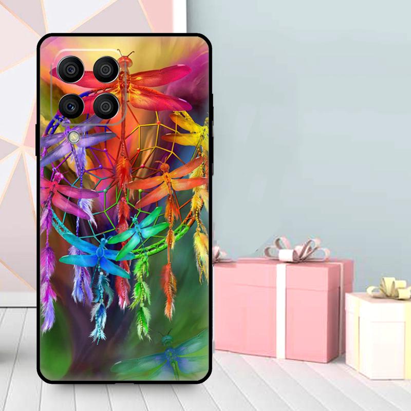 Colorful Dragonfly Case For Samsung Galaxy M16 M31 M21 M13 M33 M53 M15 M35 M55 M36 M56 M12 M32 M52 M14 M34 M54