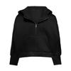 Kinder Kapuzen-Sweatshirt mit Reißverschluss, verdickt für Mädchen, einfarbiges Oberteil