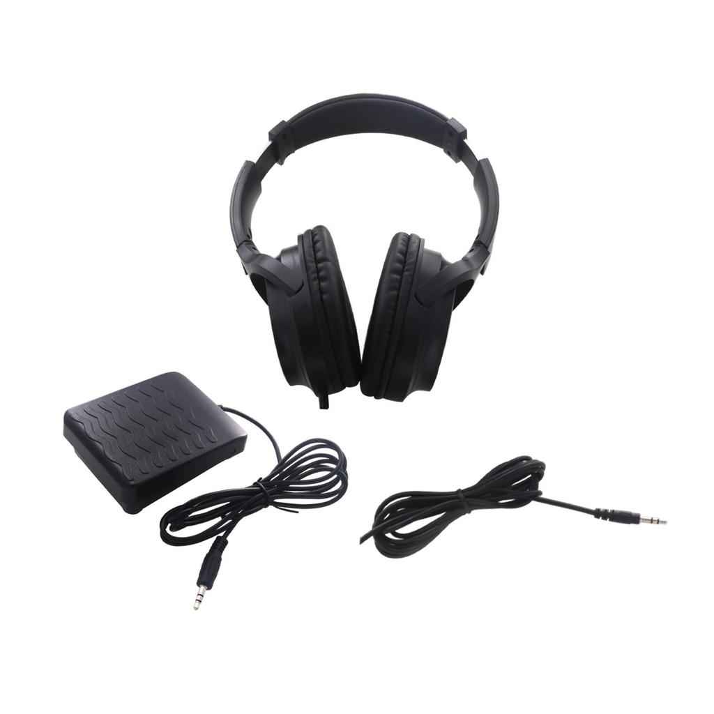 Elektrisches Klavier Sustain-Pedal Und Kopfhörer 3,5-mm-Klinke Over-Ear-Kopfhörer Für Training Musikinstrumenten-Teile Übung