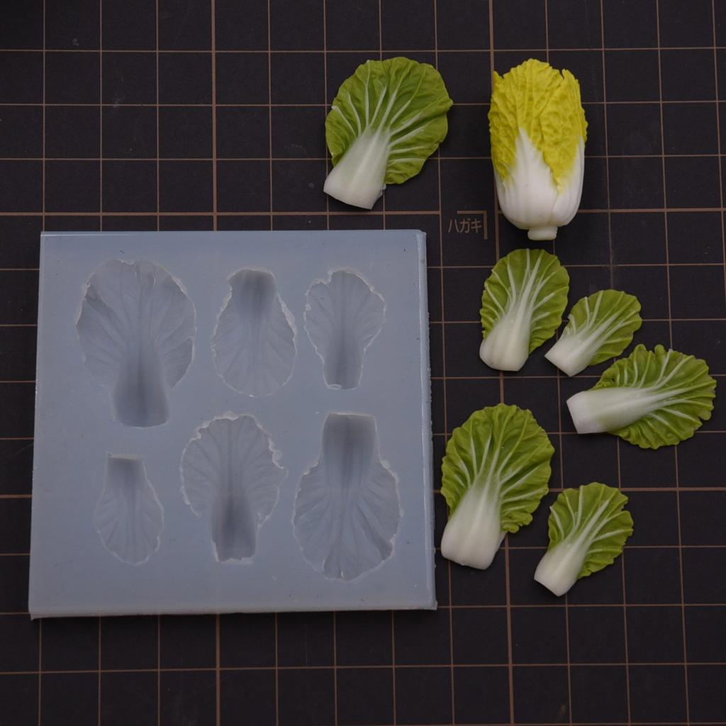Flexible Silicone Vegetable Cabbage Leaf Mould Suitable for Handcraft Enthusiasts and Creative Projects Supplies