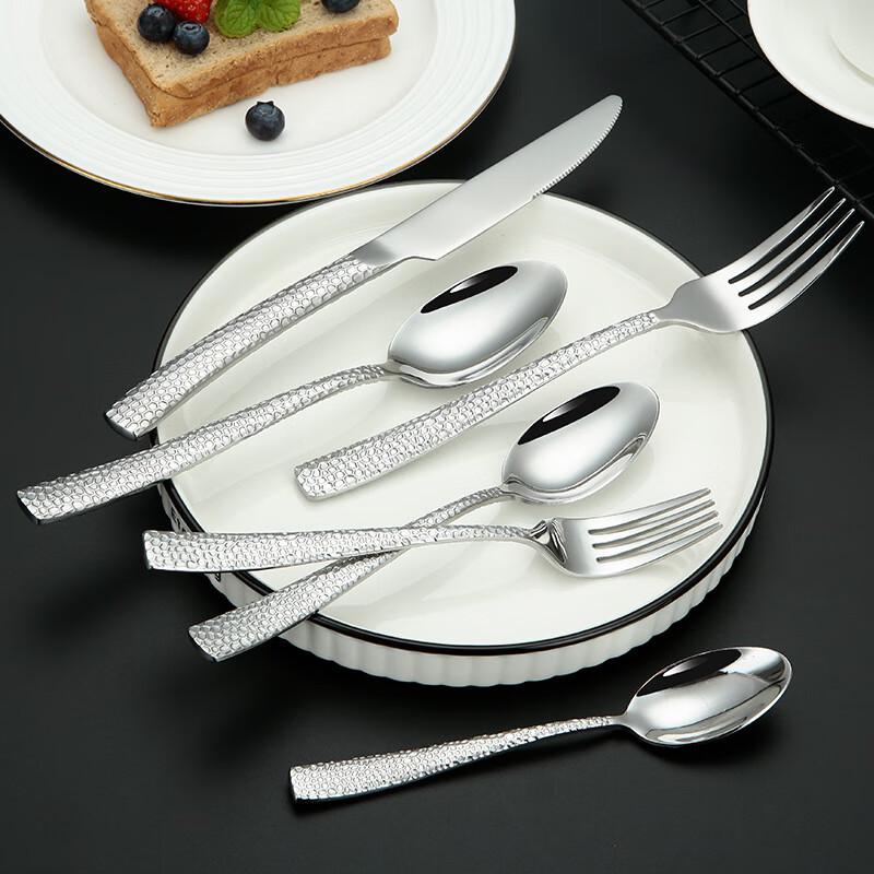 ZISIZ Water Cube Hammered Dining Cutlery