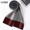 Winter new pure wool men's plaid scarf 2025 light fashion student warm wool scarf men's scarf cold protection