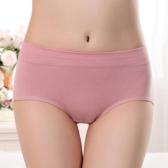 Cotton Underwear for Women Soft Breathable Mid Rise Hipster Panties Full Coverage Ladies Stretch Briefs