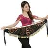 Dynamic Fringe Embroidered Sequins Waist Chain Belly Dancing Wrap Skirt Nonslip Waist Chain for Women and Girls