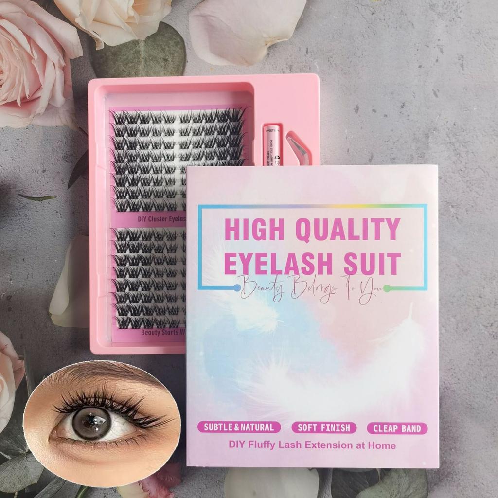 Large Capacity Wm41 Messy Smart Curled Eyelashes Slender Soft Asian Mixed Eyelashes